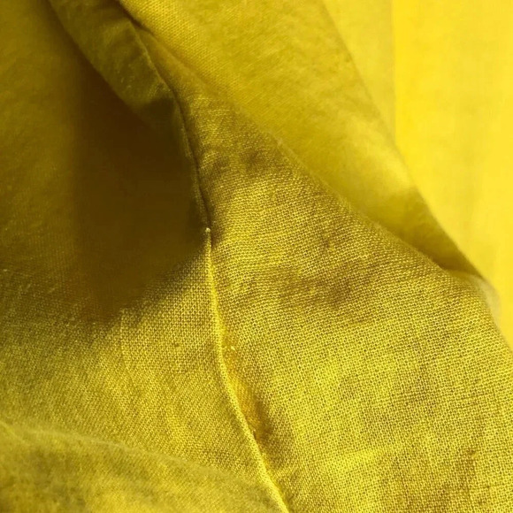 Loft Linen Blend (Linen/Viscose) Blouse with Cute Puff Sleeves, Size M - Picture 10 of 10